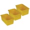 Romanoff Storage Bin, Yellow, 3 PK ROM12103 - alternate 1